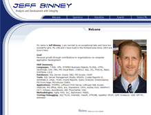 Tablet Screenshot of jeffbinney.com